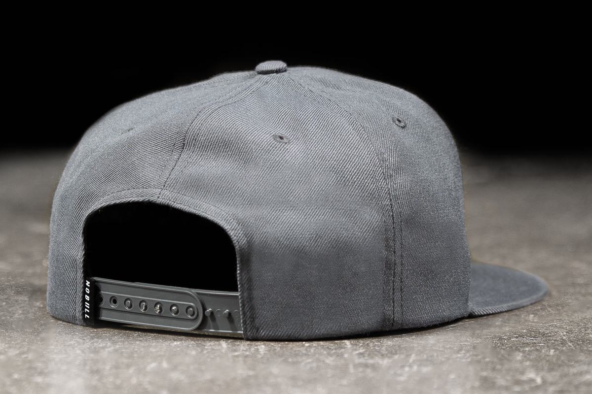 Nobull Flat-Brim Snapback Men's Hats Grey | Australia (NL9167)